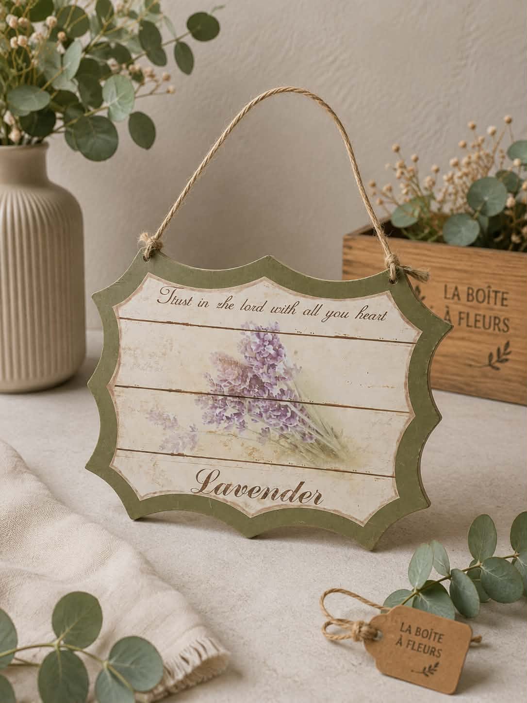 Plaque Décorative à Suspendre "Lavender"