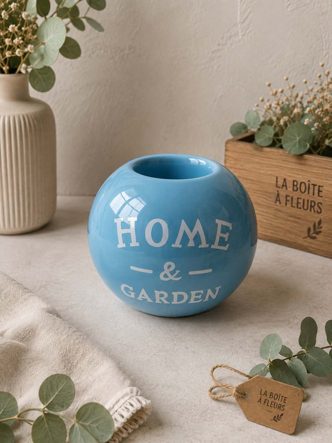 Boule Décorative "Home & Garden" Bleu